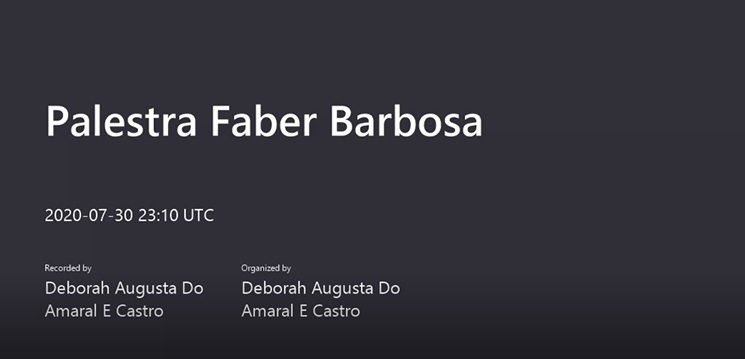 Video palestra-faber-barbosa