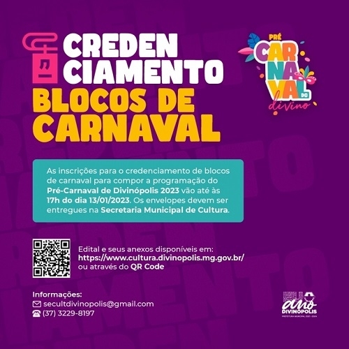 Noticia inscricoes-abertas-para-blocos-de-carnaval-para-o-pre-carnaval-do-divino