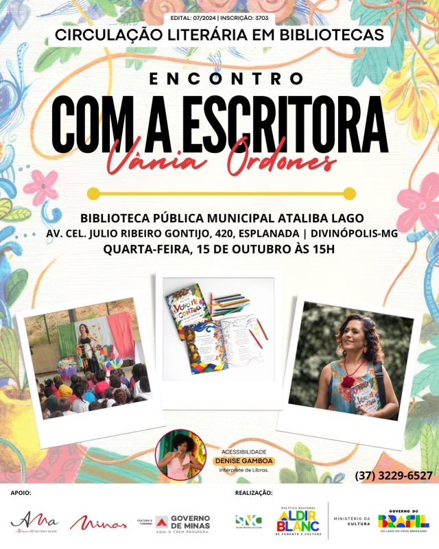 Noticia ataliba-lago-sedia-encontro-literario-com-a-escritora-vania-ordones
